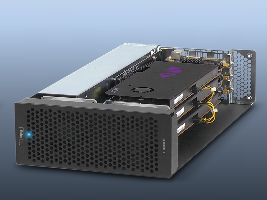 Adaptateur Thunderbolt 3 vers PCIe : Sonnet annonce deux boîtiers Echo III, dont un rackable